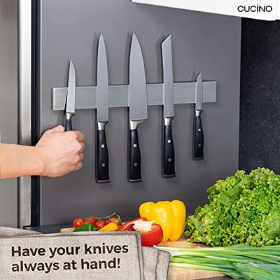 Cucino Refrigerator Magnetic Knife Strip Steel Magnetic Knife