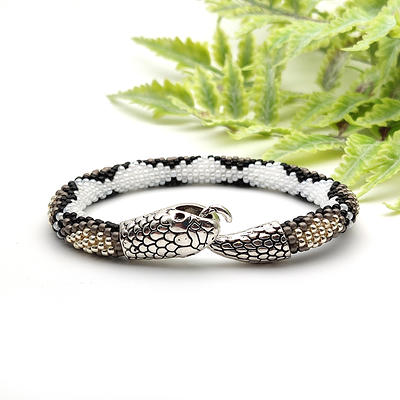 Gold snake bracelet Ouroboros Snake jewelry for women - Inspire Uplift