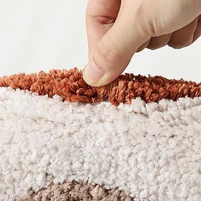 TRUEDAYS Boho Absorbent Bath Mat with Non Slip Backing - Mid