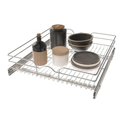 Rev-A-Shelf 5wb2-0922cr-1 9 x 22 2-Tier Cabinet Pull Out Wire Basket, Chrome