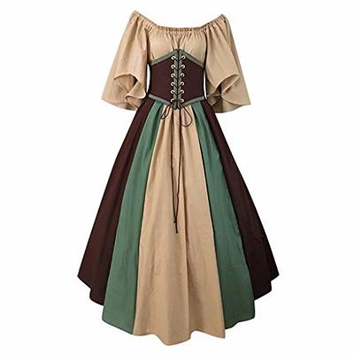 Eiyaclvo Sales Today Clearance Halloween Costumes for Women Traditional  Irish Dress Short Medieval Costume Renaissance Dress With Corset Plus Size  - Yahoo Shopping