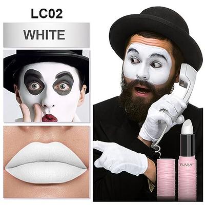 CCbeauty Eye Black Face Paint Stick,Face Painting Kit,Non Toxic SFX Makeup  For Ghost Skeleton Halloween Costume Cosplay,Professional FX Body Paint,Full  Coverage Painting Foundation With Makeup Sponge