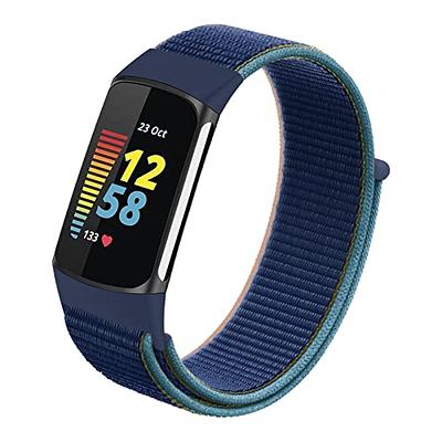 Strap For Fitbit Versa 4 3 2 1 Band Correa Smart Watch Replacment Nylon  Loop Bracelet Correa Fitbit Versa Sense Fitbit Lite Band-alaskan Blue