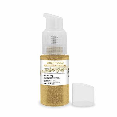 BAKELL® Bright Gold Edible Glitter Spray Pump, (25g), TINKER DUST Edible  Glitter, KOSHER Certified, 100% Edible Glitter