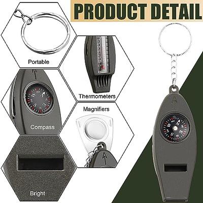 Thermometer Compass Mini Thermometer Compass Outdoor Thermometer Outdoor  Thermometer Compass Multifunction Waterproof Mini Portable Thermometer  Compass Key For Outdoor Camping 
