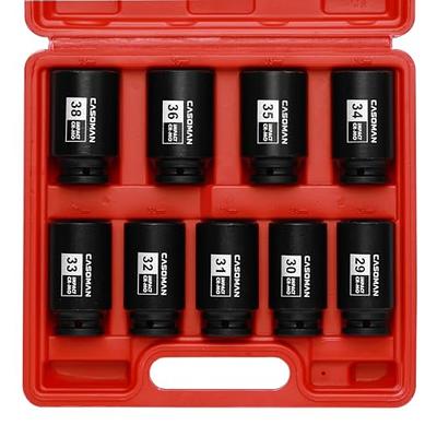 TYFYB Impact Socket Set,1/2 inch Drive Spindle Axle Nut Socket Set