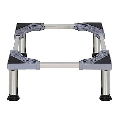 Two Adjustable Mobile Washing Machine Stand Base with Wheels, Heavy Duty Appliance Roller, Suitable for Refrigerator Base, Dryer Base, Washing