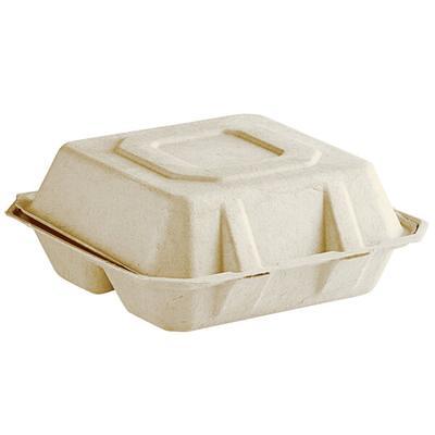 EcoChoice 9 x 9 x 3 Compostable Sugarcane / Bagasse 3