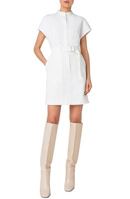 Shop Akris punto Cotton Poplin Midi Dress