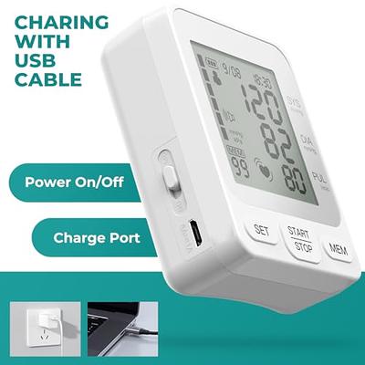 Blood Pressure Machine, USB Rechargeable Wrist Blood Pressure