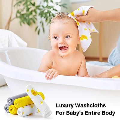 Baby Washcloths, Momcozy Ultra Soft Absorbent Towel, 8pcs Newborn