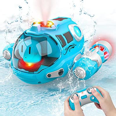 bubbacare Rc Boat Rc Boat Toys Remote Control Boat Pool Toy Rc Spray  Gasboat with Light Swimming Pool Toy Water Toy for Swimming Pool Bathroom -  Yahoo Shopping