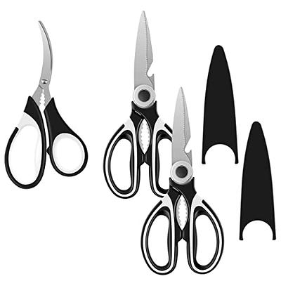 Kitchen Scissors, Multi-purpose Panda Black& White Shears Stainless Steel  Food Bone Scissors Can Clip Walnuts