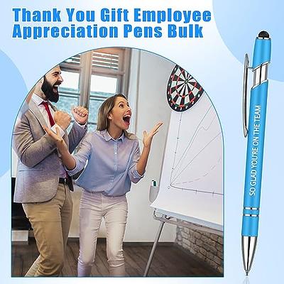 Seajan Employee Appreciation Gifts Pens Bulk Thank You for All You Do  Ballpoint Pens 2 in 1 Stylus Pens Funny Touch Screen Gift Pens for Men  Women