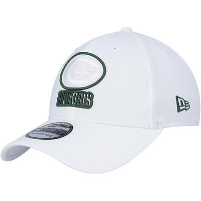 Men's Green Bay Packers New Era White/Green 2023 Sideline 39THIRTY Flex Hat L/XL