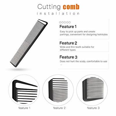 12 Pieces Parting Comb for Braids, Rat Tail Comb Pintail Comb Teasing Combs  with Stainless Steel Pintail for Hair Styling Hairdressing (Black, Pink)