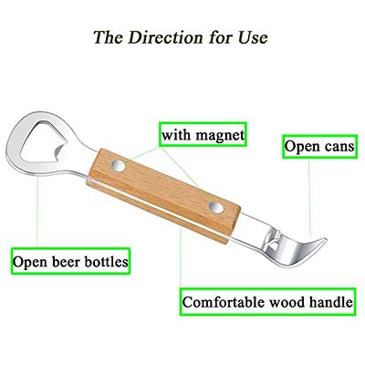 HANCELANT Can Punch Bottle Opener, Manual Stainless Steel Can Opener 1 Pack