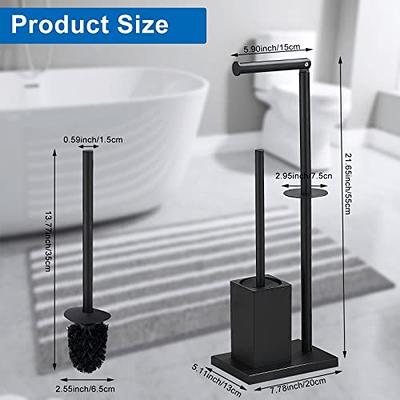 Toilet Paper Holder Free Standing - Toilet Paper Holder Stand with Storage  Shelf, Black Toilet Paper Holder with Toilet Brush, Bathroom Toilet Paper  Roll Holder, Floor Standing Toilet Roll - Yahoo Shopping