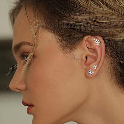 Tragus Piercing (Rose Gold Plated Surgical Steel 316L)