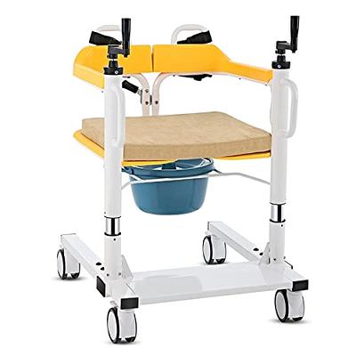 Patient Lift Transfer Chair, Patient Transfer Aid with Hard Seat Cushion,  Wheelchair Lift for Car, Bedside Commode Bathroom Wheelchair for Elderly,  Transport Chairs for Seniors (Without Bedpan) - Yahoo Shopping