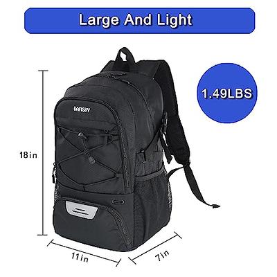 TRAILKICKER Large Basketball Backpack Bag with Ball Compartment and Shoe Pocket Outdoor Sports Equipment Bag