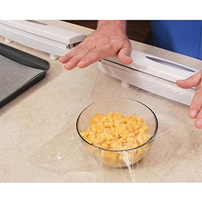 Plastic Wrap Cutter , Food Freshness Dispenser Preservative Film Unwinding Cutting  Cling Wrap Kitchen Accessories - Easy to Use , Just Pull , Press , Cut and  Wrap - Yahoo Shopping