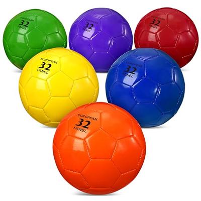 HyDren 6 Pcs Soccer Ball with Pump Machine Stitched Operation