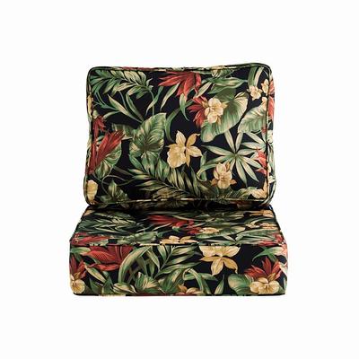 ARTPLAN Seat/Back Outdoor Chair Cushion, Tufted Replacement for