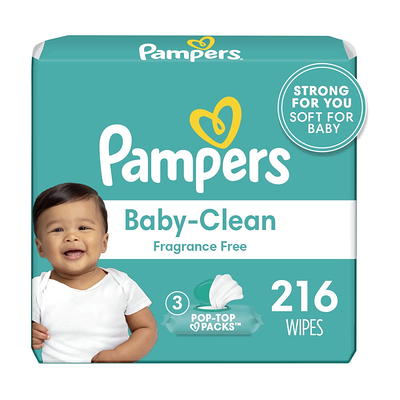 Pampers Baby Dry Disposable Baby Diapers Starter Kit (2 Month Supply),  Sizes 1 (252 Count) & 2 (234 Count), with Sensitive Water Based Baby Wipes  12X