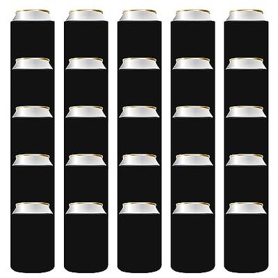 Blank Beer Can Cooler Sleeve Soft Insulated Can Sleeve for Soda Beer Water  Bottles 