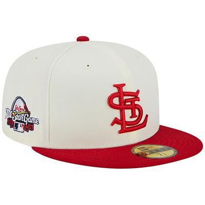 Men's New Era Red St. Louis Cardinals Script Fill 59FIFTY Fitted Hat