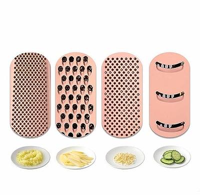 Box Grater, Stainless Steel Boxed Grater, Box Grater with 4 Sides,Kitchen Tool for Parmesan Cheese, Vegetables, Ginger, Garlic, Lemon, Multifunctional