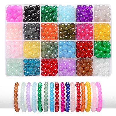 Glass Beads for Bracelet Jewelry Making Kit Crystal Pattern Bead