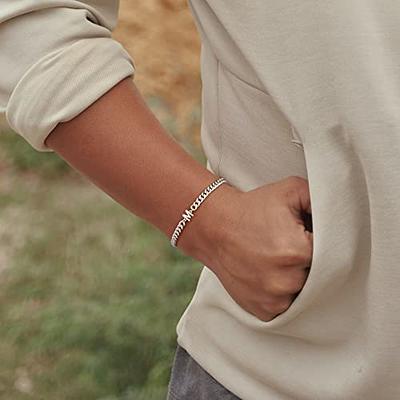 Initial Bracelets, Silver and Gold Initial Bracelet