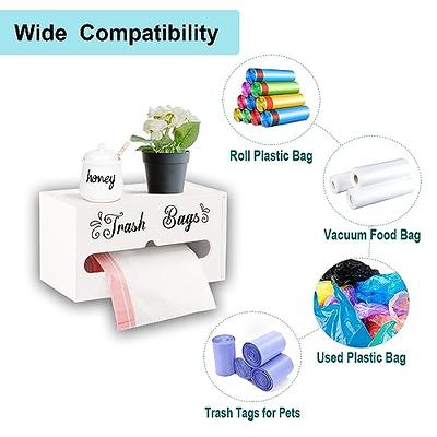 Plastic Bag Dispenser Wall Mounted Grocery Garbage Bag Storage Holder  Organizer