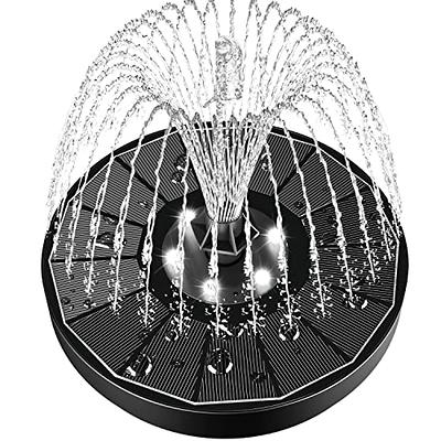 Cubilan Solar Fountain Pump Upgraded 100% Glass Covered, Outdoor Solar  Powered Bird Bath Water Fountains- No Battery Needed B09TVZVZ7T - The Home  Depot