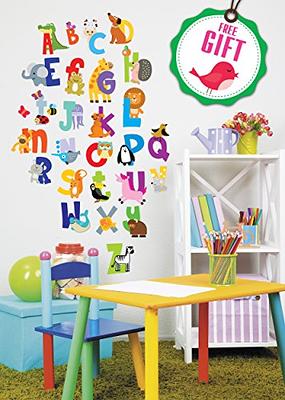 ABC Wall Stickers, Alphabet Wall Decals, Animal Alphabet Wall Decals,  Classroom Wall Decals, ABC Wall Decals, Wall Stickers for Kids ABC Letters,  ABC Decal for Kids Room - Yahoo Shopping