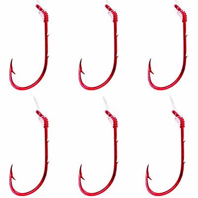 Eagle Claw Snelled Hook, Red, Pack of 6, Size 10 - Yahoo Shopping