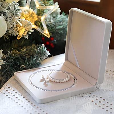 AOOVOO Genuine Freshwater Cultured Pearl Necklace for Women Girls, 9-10mm  White Pearl Necklace and Earrings Set 3Pcs in AAA Quality, Mothers Day  Birthday Valentine's Day Gifts, Luxury Box - Yahoo Shopping