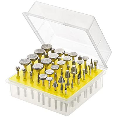 Stone Carving Set Diamond Burr Bits Compatible with Dremel, 20PCS Polishing  Kits Rotary Tools Accessories with 1/8' Shank For Carving, Engraving