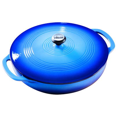 Lodge 4 Quart Enameled Cast Iron Dutch Oven - Blue 