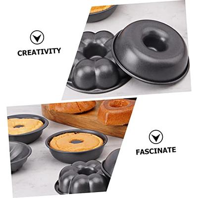 Silicone Donut Pans for Baking, 16 Pcs Mini Bundt Pan Silicone Donut Molds, Nonstick Doughnut Muffin Pumpkin Cup Cupcake Molds Pan, Mini Fluted Tube