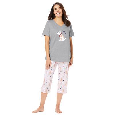 Plus Size Women's 2-Piece Capri PJ Set by Dreams & Co. in Evening Blue Fair  Isle (Size 3X) Pajamas - Yahoo Shopping