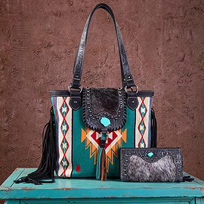 Montana West Women's Tassel Top Handle Satchel Bag