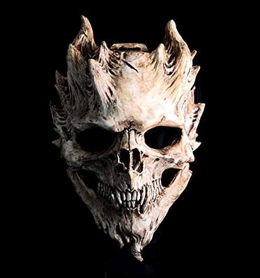 UGLYAF Call of Duty Warzone 2 Skeleton mask, Halloween Game Ghost mask  (White,Skull-2)