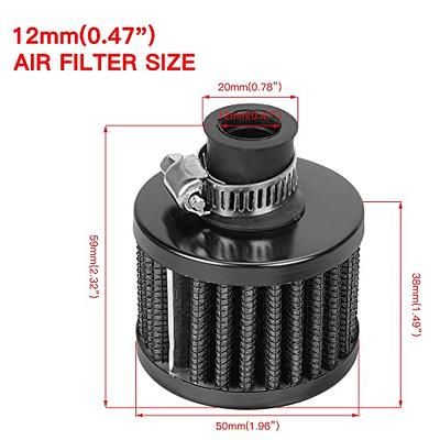 GREHUA Upgrade Carburetor Carb Air Filter Adapter with Mini Air Filter Jet  Kit for Predator 212cc 6.5 Hp 196cc Gx160 Gx200 Baja MB200 KT196 CT200U