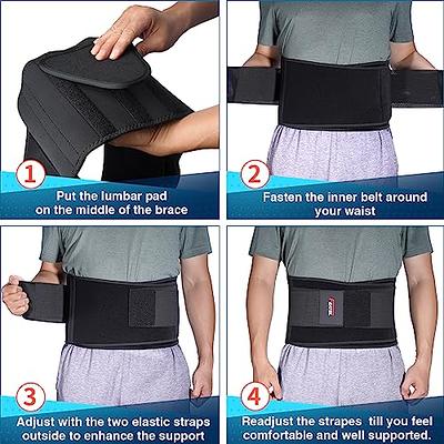 Back Brace Support Belt for Men Women Lower Back Pain Relief for Herniated  Disc, Sciatica, Scoliosis Back Brace Lumbar Support Belt for Posture