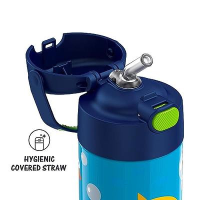 Foogo Vacuum Insulated Straw Bottle Blue - 10 oz. (Thermos)