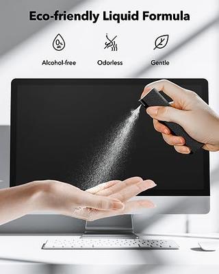 NOWBOI Screen Cleaner Spray Wipe, 3-in-1 Spray Microfiber Cloth, Car Screen  Cleaner, Portable Refillable Spray Bottle Tool for  Phone/Computer/Laptop/Tablet/Monitor/Car Screen (Black 1PCS) - Yahoo  Shopping