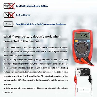 EEMB ER26500 C Size 3.6V Lithium Battery with Solder Tabs High Capacity  Li-SOCL₂ Non-Rechargeable Battery LS26500 SB-C01 TL-2200 for Electricity  Meter, Wireless Electric Tools, Signal lamp - Yahoo Shopping